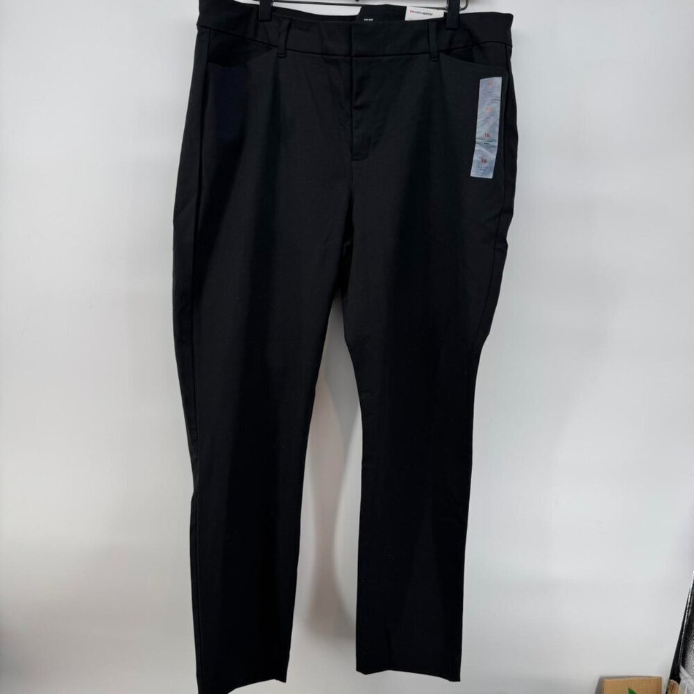 Old Navy Women’s High-Rise Pixie Pants Black Size 18 Never-Fade Stretch - NWT